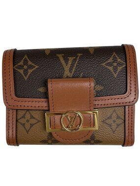 Louis Vuitton Portefeuille Dauphine Compact Trifold Wallet Monogram Reverse